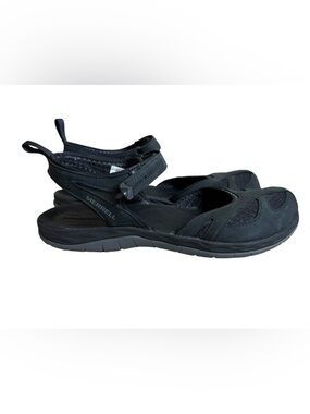 Merrell Womens Siren Wrap Q2 Adjustable Sport Sandal Size 8 Black Outdoor Summer